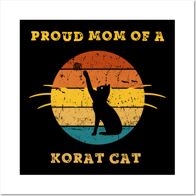 korat cat mom Wall Art by vaporgraphic